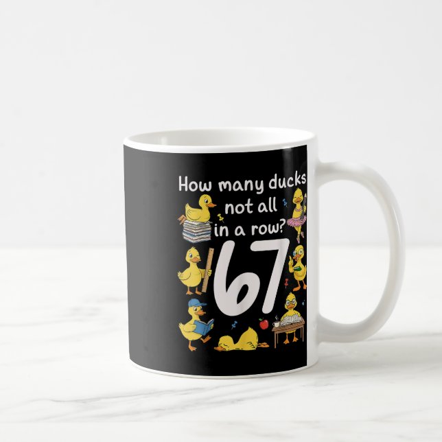 Caneca De Café Meme do Professor Seis Sete 67 Professor Divertido (Direita)