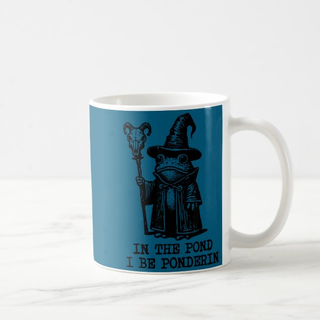 Caneca De Café Meme do Sapo Mago no Nd eu estiver  (Direita)