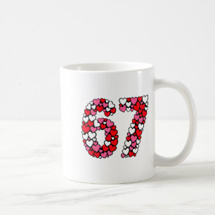 Caneca De Café Meme engraçado 67 6 7 Gíria Gen Alpha para o Dia d