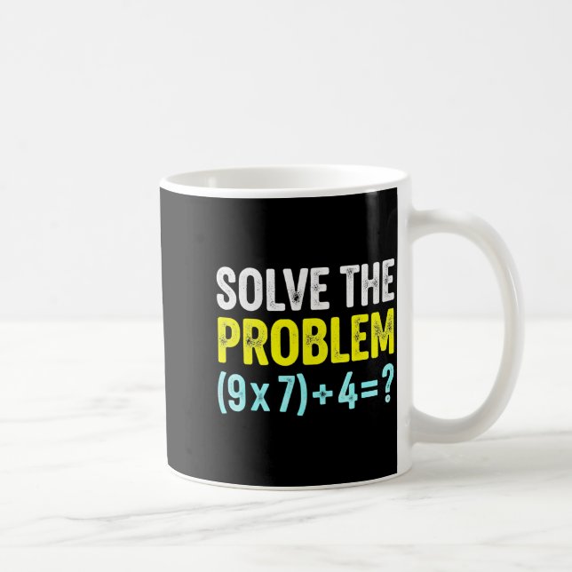 Caneca De Café Meme Engraçado 67 Seis Sete Professor de Matemátic (Direita)