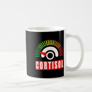 Caneca De Café Meme engraçado de níveis baixos de cortisol fadiga