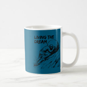 Caneca De Café Meme engraçado vivendo o sonho sisifo grego