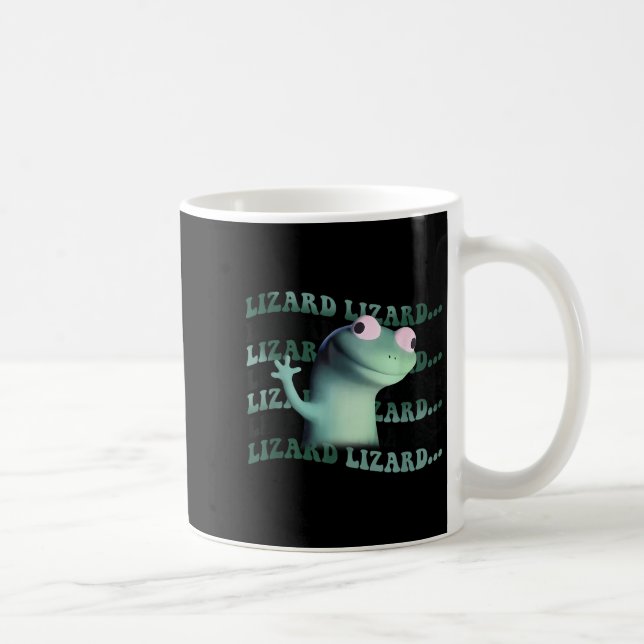 Caneca De Café Meme Funny Weirdcore Animal Women Lizard Lizar (Direita)