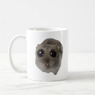 Caneca De Café meme, hamster, meme de hamster, hamster triste, en