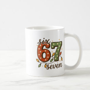 Caneca De Café Meme Natal 67 Seis Sete 6-7 Piada Divertida Intern