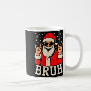 Caneca De Café Meme Natal Bruh Engraçado Papai Noel Adolescentes
