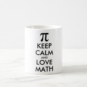 Caneca De Café Meme personalizável da Internet MANTÉM CALMO e AMO