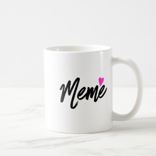 Caneca De Café Meme With Nk Heart Grandmother Gift  (Direita)