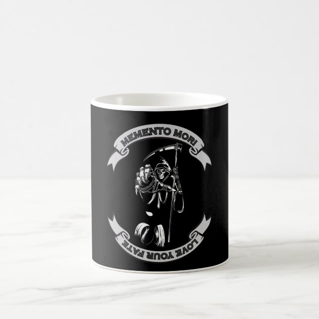 Caneca De Café MEMENTO MORI Ama O Seu Ceifador Do Destino (Centro)