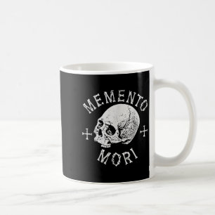 Caneca De Café Memento Mori Stoic Lembra Da Morte Ossos Do Crânio