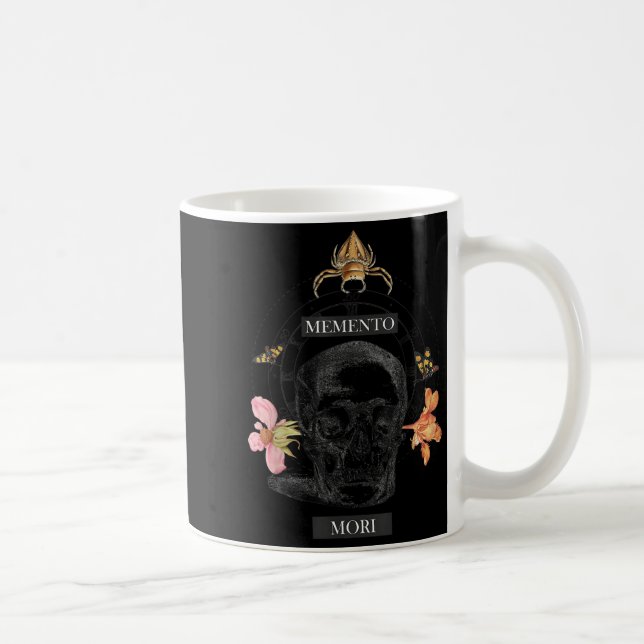 Caneca De Café Memento Mori Stoicismo Filosofia Stoic (Direita)
