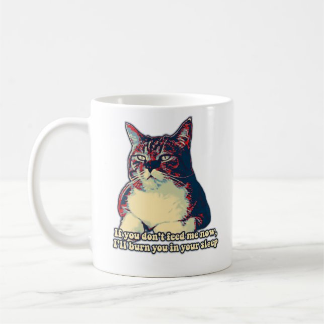 Caneca De Café Memória de gato grumpy engraçada para donos de gat (Esquerda)