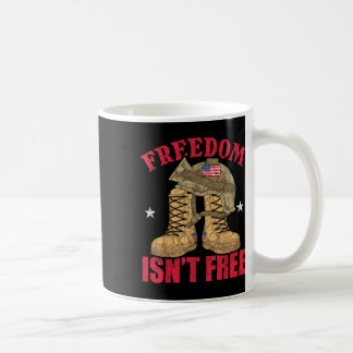 Caneca De Café Memória de Sinalizador de Soldado Americano para a