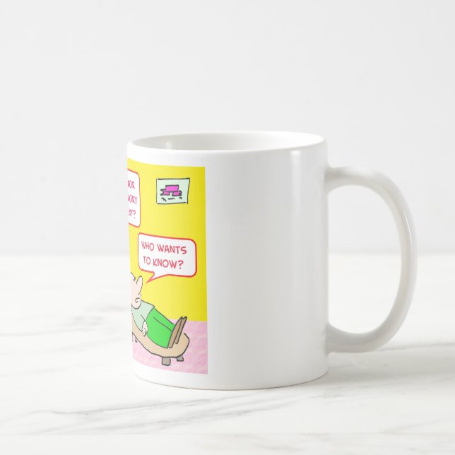 Caneca De Café memória do psiquiatra que quer saber (Direita)