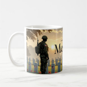 Caneca De Café Memorial Day Tribute Trabalho de arte - Honrando A