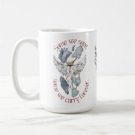 Caneca De Café Memorial Heart Wings Sweatshirt – Grief, Healing &