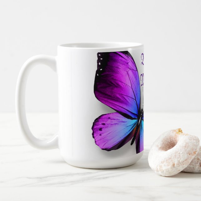 Caneca De Café Memórias Borboleta Mug (Com Donut)