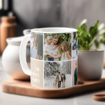 Caneca De Café Memórias da Família Simples Colagem de Fotos<br><div class="desc">Ponha o café da manhã ou o chá da noite no abraço quente das suas memórias mais queridas com a nossa caneca fotográfica. Esta caneca extraordinária não é apenas uma embarcação para as vossas bebidas favoritas; é uma viagem através da história da vossa família, lindamente capturada em 11 fotos quadradas...</div>