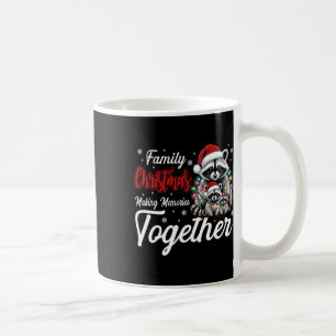 Caneca De Café Memórias de Fazeres de Natal da Família Raccoon ju