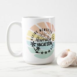 Caneca De Café Memórias de Férias da Família de fazeres juntas
