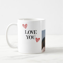 Caneca De Café Memórias e Amor Personalizados Collage Mug