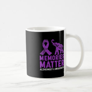 Caneca De Café Memórias Importam Alzheimer - Elefante Roxo
