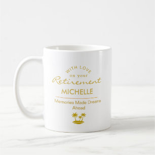 Caneca De Café Memórias Personalizadas de Aposentadoria Feitas So