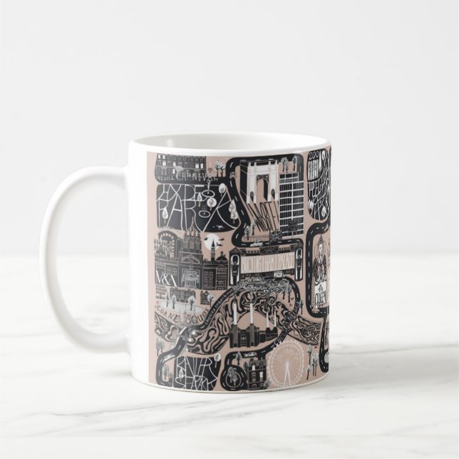 CANECA DE CAFÉ MEMORY MAPS MUG, ROSE // LONDON  (Esquerda)