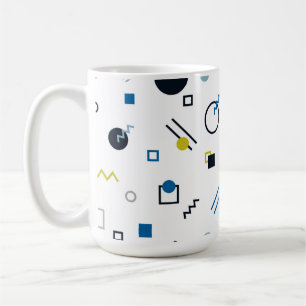 Caneca De Café Memphis, legal, moda, arte geométrica moderna