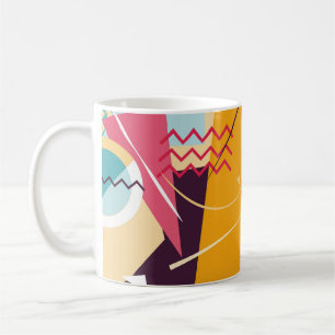 Caneca De Café Memphis Mood: Tendência Geométrica Retroativa
