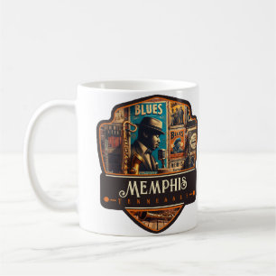 Caneca De Café Memphis, Tennessee   Antigo