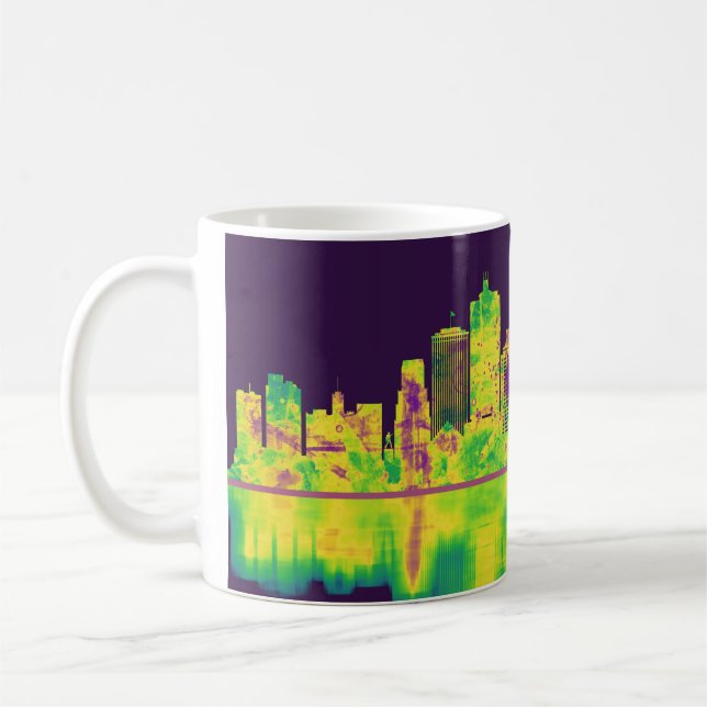 Caneca De Café Memphis Tennessee Skyline (Esquerda)
