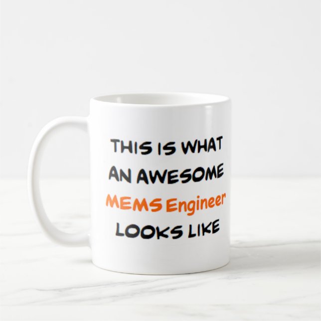 Caneca De Café mems engenheiro, incrível (Esquerda)