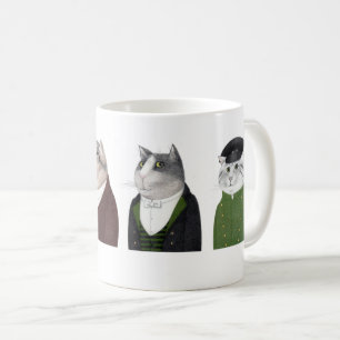 Caneca De Café MEN CATS White Mug