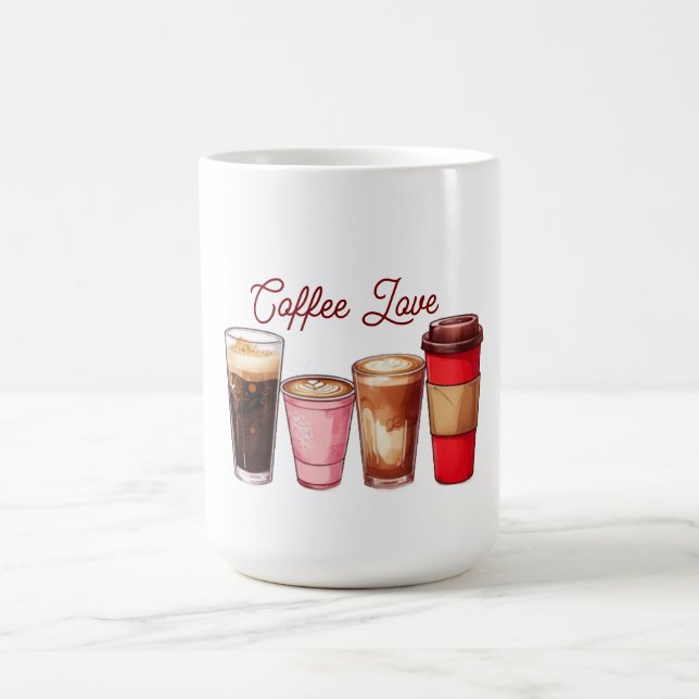 Caneca De Café Men’s Coffee Art T-Shirt | Cute Coffee Cups Street (Centro)