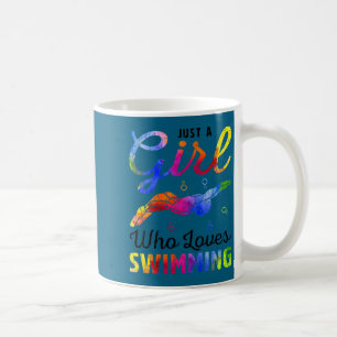 Caneca De Café Menina Ama Natação Nadadora Jogadora