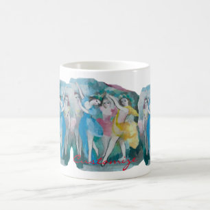 Caneca De Café Menina Ballerina Dancers Thunder_Cove