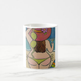 Caneca De Café Menina bonita no biquini