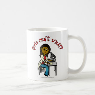 Caneca De Café Menina Cientista Escura