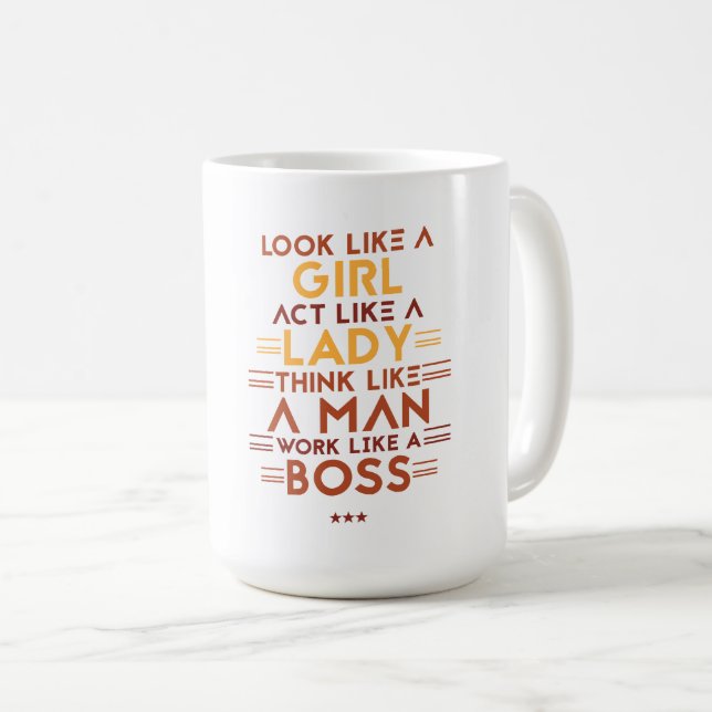 Caneca De Café Menina Clássica Mug (Frente Esquerda)