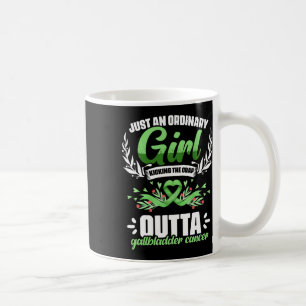 Caneca De Café Menina com Câncer Câncer de Ducto Biliar Câncer de