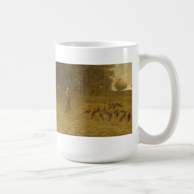 Caneca De Café Menina com perus (Direita)