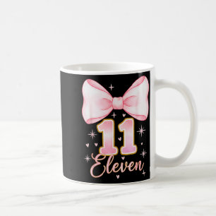 Caneca De Café Menina de 11 Anos de Idade Coquete Laço É Meu Onze