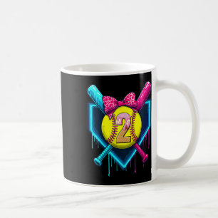 Caneca De Café Menina de 2 Anos de Sorvete 2º Aniversário Giri