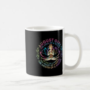Caneca De Café Menina de Agosto A Alma de uma Bruxa Aniversário H