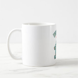 Caneca De Café Menina de Aniversário 12 Tartaruga Marinha Oceano 