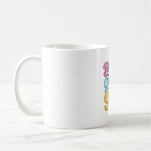 Caneca De Café Menina de Aniversário Unicórnio Design de Gravura