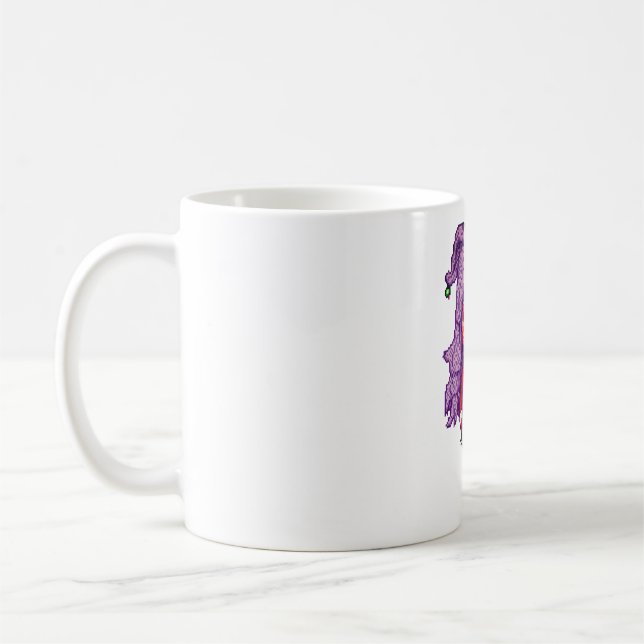Caneca De Café Menina de cabelo roxo (Esquerda)