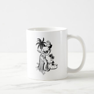 Caneca De Café Menina de Hula