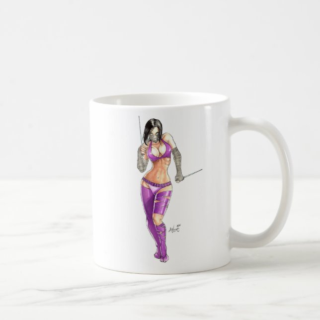 Caneca De Café Menina de Ninja (Direita)
